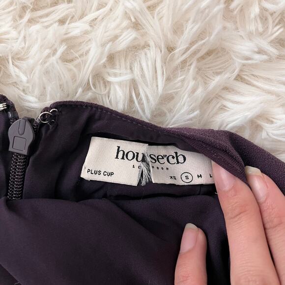 House of CB Safiya black grape maxi dress - size S (P) - Picture 4 of 6